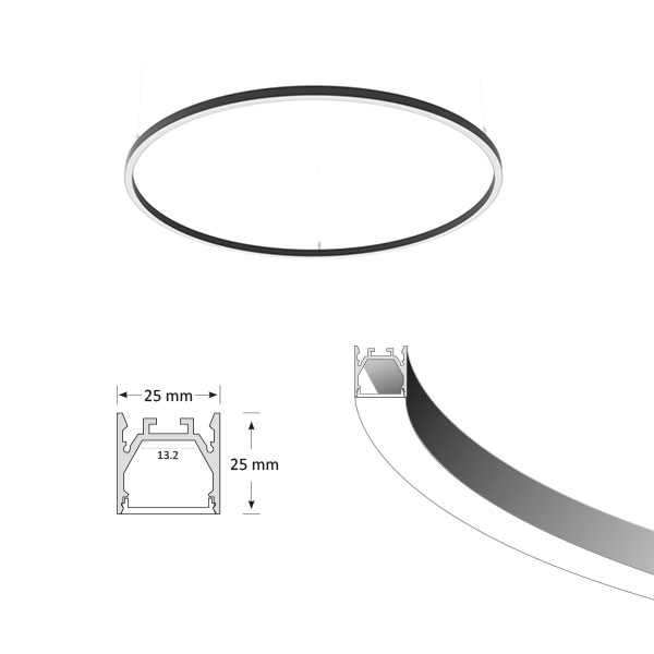 ORBIT Slim Circular Pendant Light, D600mm